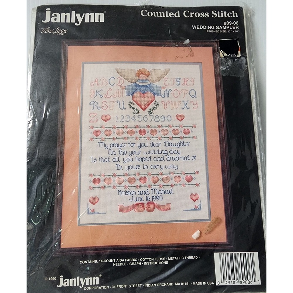 Janlynn Daughter Wedding Sampler‎ Counted Cross Stitch